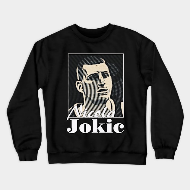 Nikola Jokic Vintage Art Crewneck Sweatshirt by Zachariya420